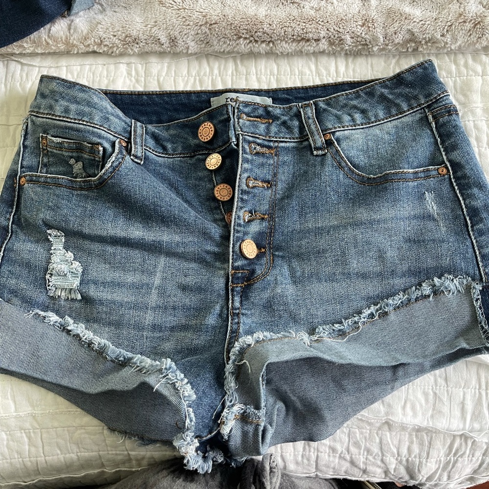 High Wasited Jean Shorts